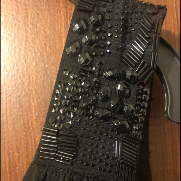 Jeweled one shoulder Calvin Klein dress - Picture 6 of 6